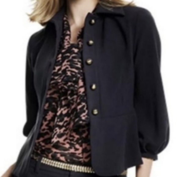 Size 2: CAbi Abbott Puff Sleeve Blazer Style 3027 - Picture 2 of 4